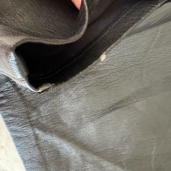 Wilfred The Melina Vegan Leather Straight Leg Pants Size 4 Black - Picture 12 of 13